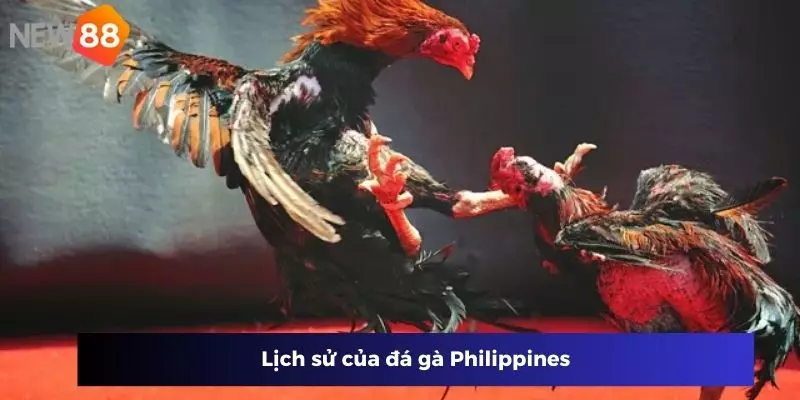 Lịch sử của đá gà Philippines