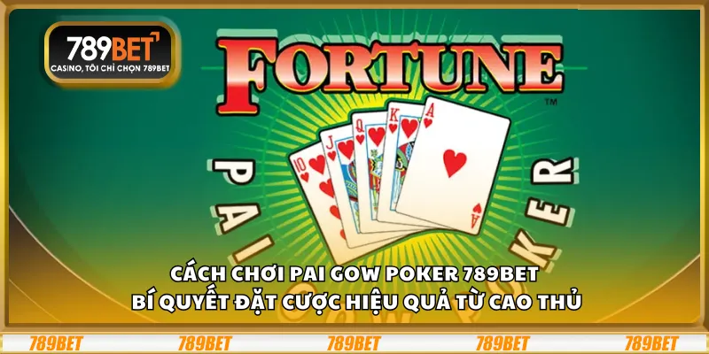 Cách chơi Pai Gow Poker 789Bet – Bí quyết đặt cược hiệu quả từ cao thủ